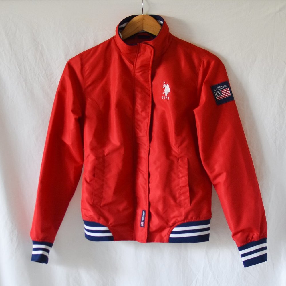 U.S. Polo Assn. Red Bomber Jacket
